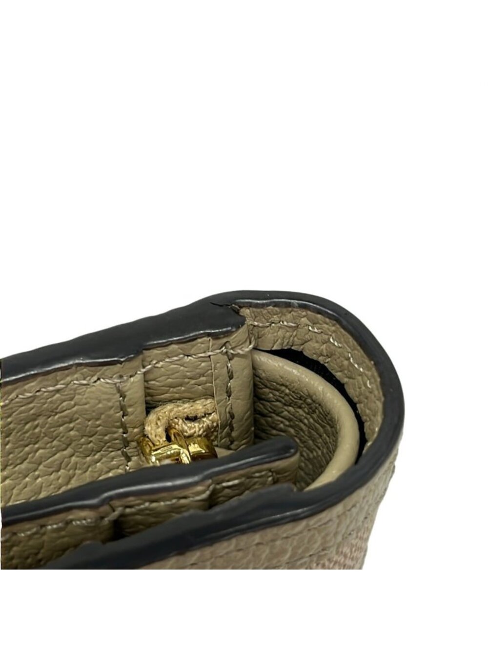 ★SOLD★ Gucci Bifold Wallet Ophidia Beige Dark Green Bordeaux Leather - Picture 6 of 6
